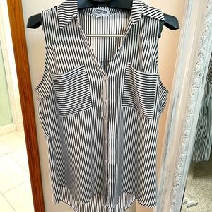 Striped Express button down tank